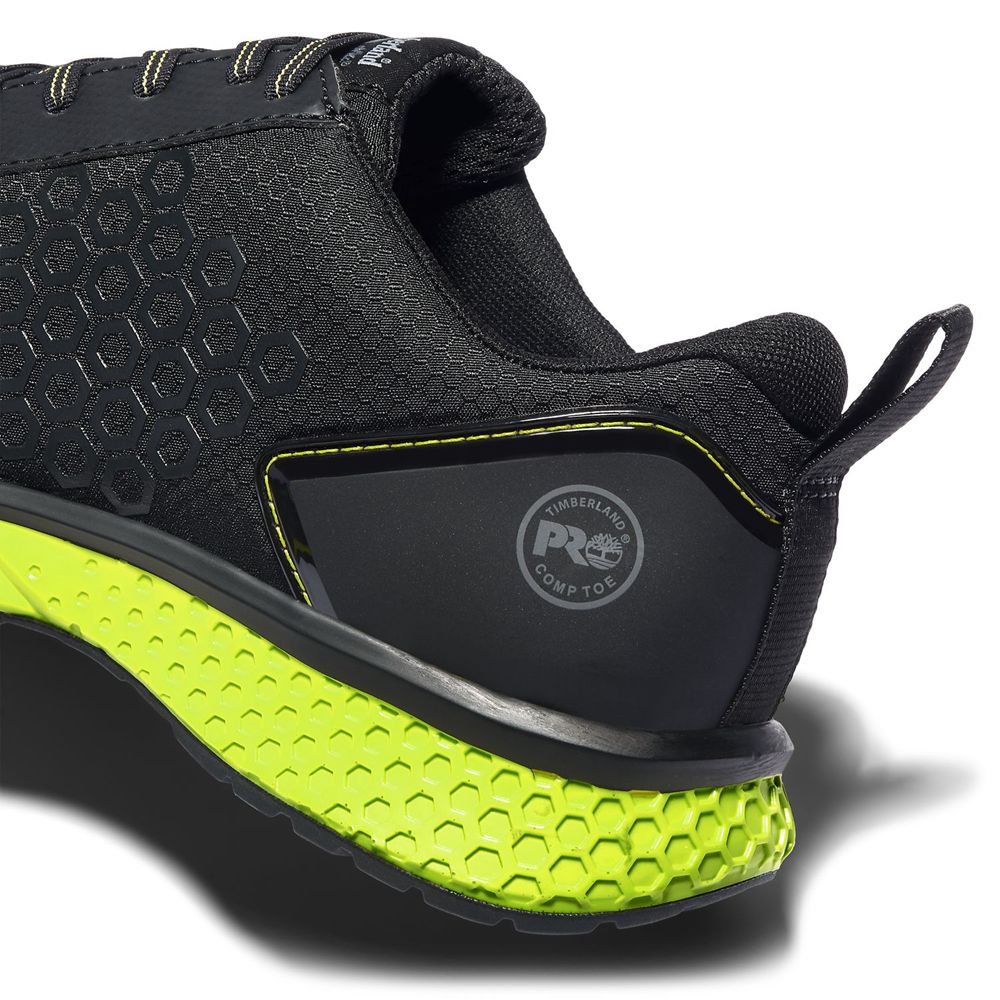 Calçado de Segurança Feminino - Timberland Pro® Reaxion Comp Toe - WIDHF9052 - Pretas/Verdes